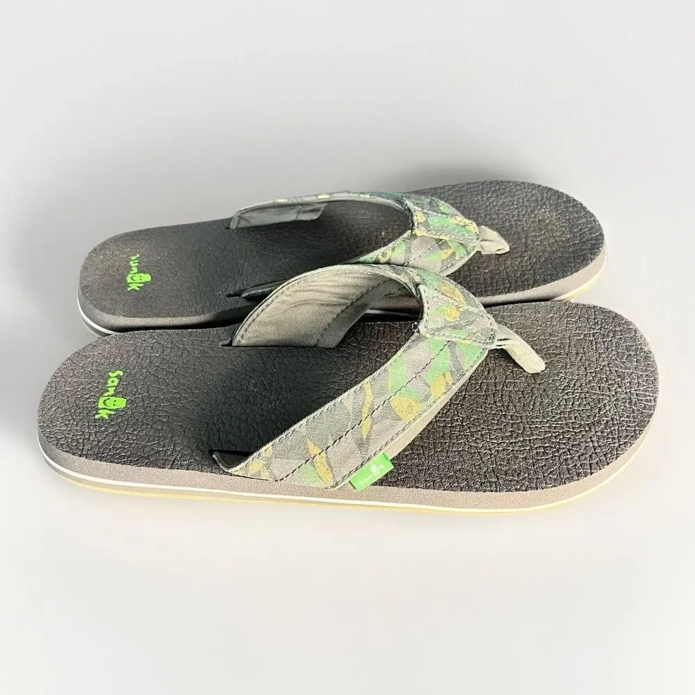 Sanuk Beer Cozy 3 Flip Flop Sandals‎ Men’s 12 Choice Shoe